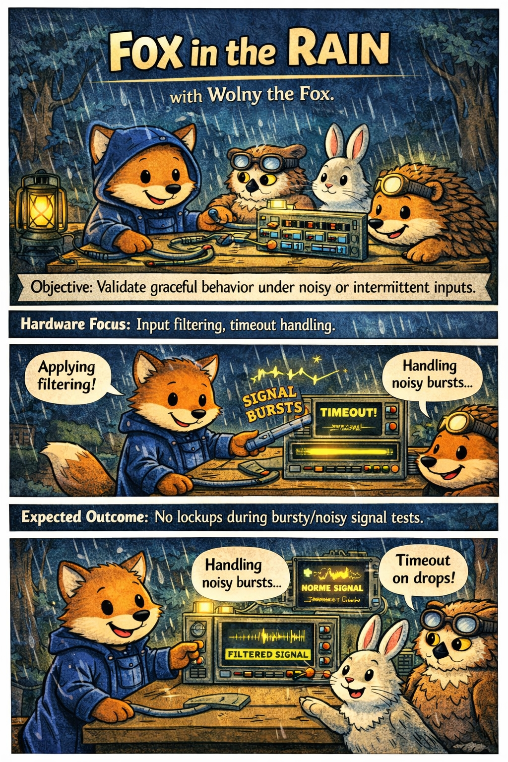 Fox in the Rain artwork